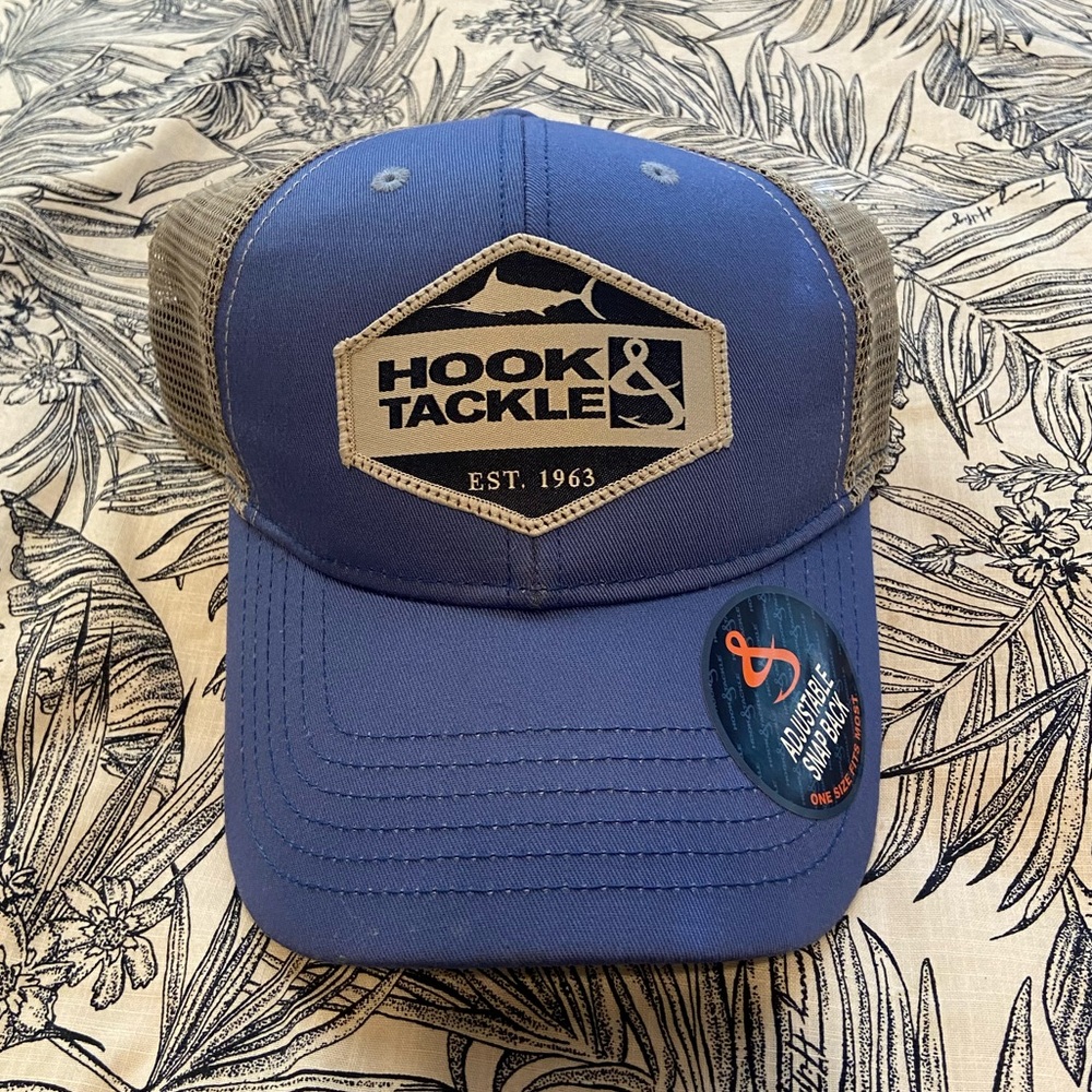 Hook & Tackle Blue Trucker Hat
